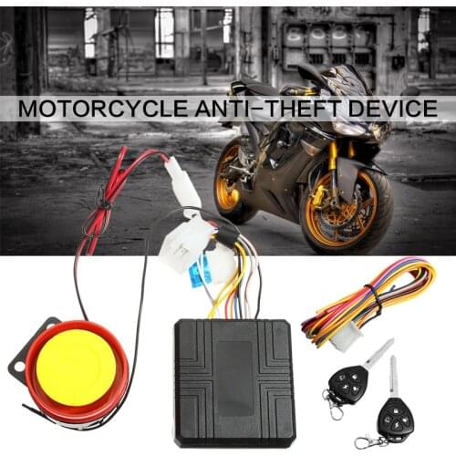 1Set Motorcycle Theft Protection Device Vibration Alarm Remote Activation Motorbike Alarm Accessories With Remote Control key