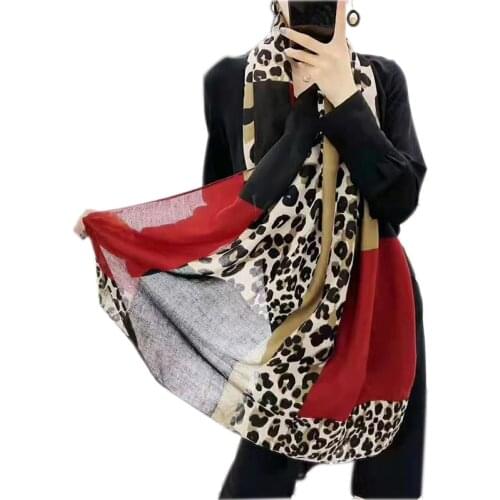 High quality Leopard print hijab scarf cotton shawls muslim plain scarves fashion wraps headband scarves 10pcs/lot
