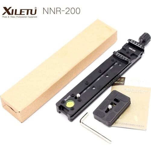 XILETU NNR-200 Camera with extended version of the quick release plate mounting clip universal and tripod head