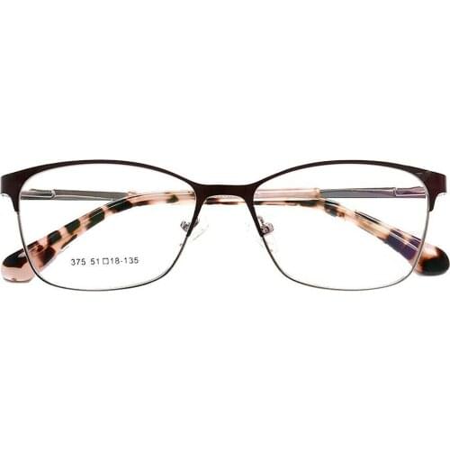 Womens Mens Metal Eyeglass Frames Round Half-rim Retro classic Eyewear Stainless steel Tortoise Rx Fashion Glasses Spectacles