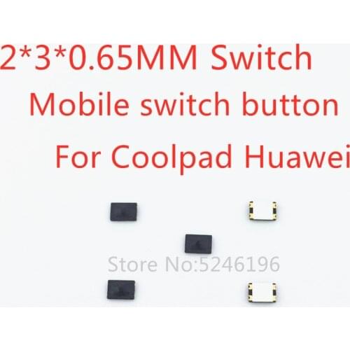 10-100pcs 2*3*0.65MM 2x3x0.65MMFor Coolpad Huawei Tactile Push Button Switch Tact 4 Pin Micro Switch SMD for Mobile Phone Camera