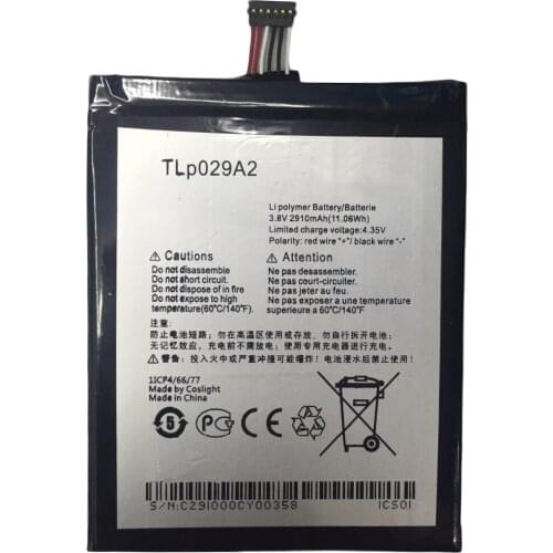 10pcs/lot TLP029A2 2910mAH 3.8V Battery for Alcatel One Touch Alcatel Alcatel Idol 3 5.5 Inches I806 AM-H200 Phone
