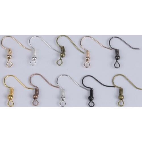 100Pcs/Lot Diy Earrings Findings Earring Hooks Earwires Clasps For Jewelry Making Accessories