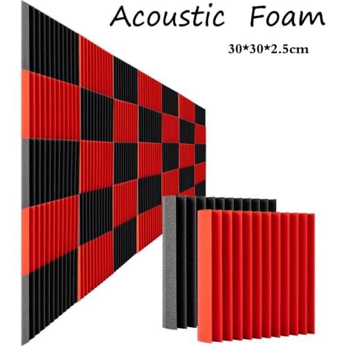HOT 12 Pack- Acoustic Panels foam Engineering sponge Wedges Soundproofing Panels 1inch x 12 inch x 12inch