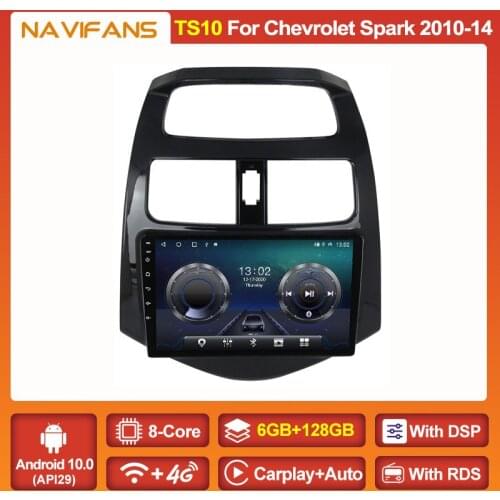 6G+128G 2din Android 11 DSP Car Radio Multimedia Video Player for CHEVROLET Spark Beat Matiz Creative 2010-2014 WiFi BT Carplay