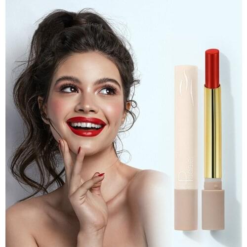 Velvet Matte Lipstick, 16 Color Smoke Tube, Smooth Moisturizing, No Drying, Long Lasting, Sexy, Red, Brown, Lip Makeup