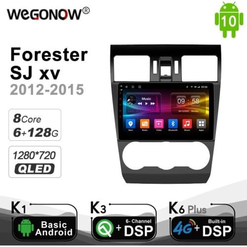 Carplay PX6 6G+128G Android 10.0 Car Radio Multimedia Player For Subaru Forester SJ xv 2015-2018 Navigation GPS 4G LTE BT Radio