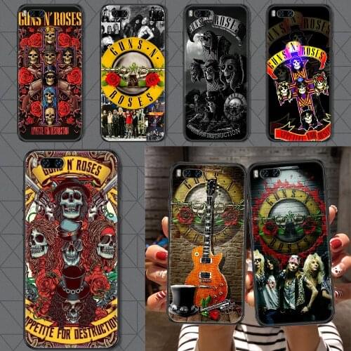 Guns N Roses Phone case For Xiaomi Mi Max Note 3 A2 A3 8 9 9T 10 Lite Pro Ultra black fashion prime soft hoesjes tpu cover art