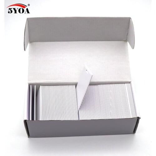 100pcs EM4305 T5577 Thick Blank Card 1.8mm RFID Chip Cards 125 khz Copy Rewritable Writable Rewrite Duplicate 125khz