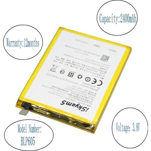 ISkyamS 10pcs/lot 2400mAh BLP605 / BLP 605 Cell Phone Replacement Li-Polymer Battery For OPPO A33 A33T A33M