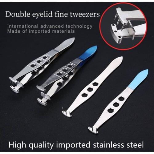 Korean double eyelid heavy tweezer doser three-point positioning double eyelid design puncher