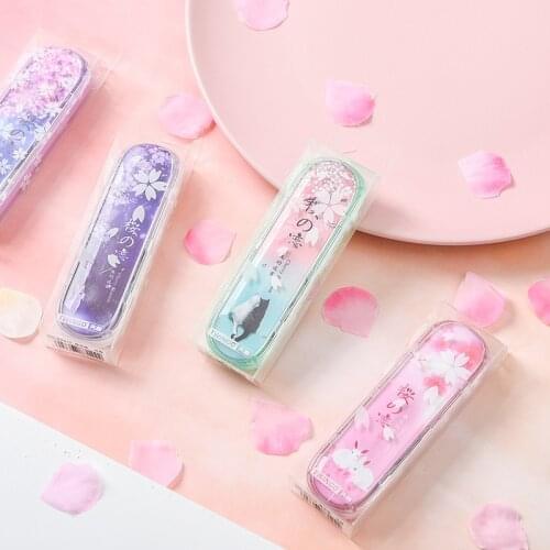 24 pcs/lot Kawaii Cherry Sakura 8M Correction Tape Cute Tapes Promotional Stationery gift School Office Supplies