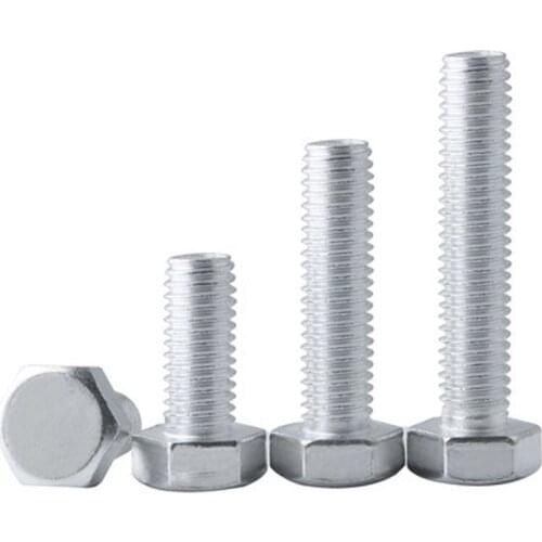 M8 Hex Screw Hexagon Bolt Machine Screws Aluminum 16-45mm Length 4PCS