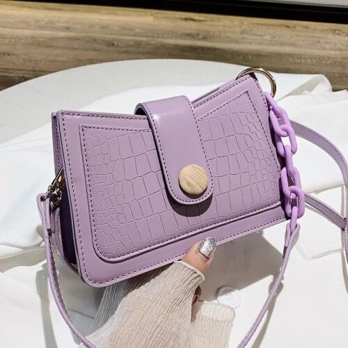 Crocodile Pattern Small PU Leather Armpit Bag For Women 2020 Elegant Chain Shoulder Handbags Female Travel Crossbody Hand Bag