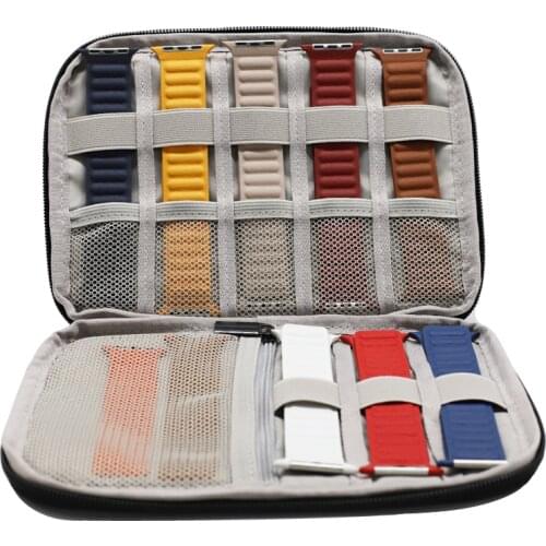 Multifunction Portable bag for apple watch band Travel Case Pouch Watch Strap Box Oragnizer Case Watchband Holder for iwatch