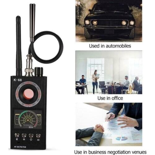 K68 Hot Multi-Function Anti-Spy Detector Camera GSM Audio Bug Finder GPS Signal Lens RF Tracker Detect Wireless Products