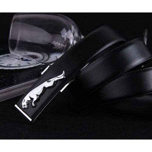 Leopard Head Gold Jaguar Mens Belts Luxury 2019 Designer Strap High Quality Fiber Leather Automatic Buckle Genuine Leather Belt