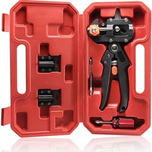 New Garden Grafting Tool Pruner Shears Professional Branch Cutter Secateur Pruning Shears with Toolbox Fruit Tree Repair Machine