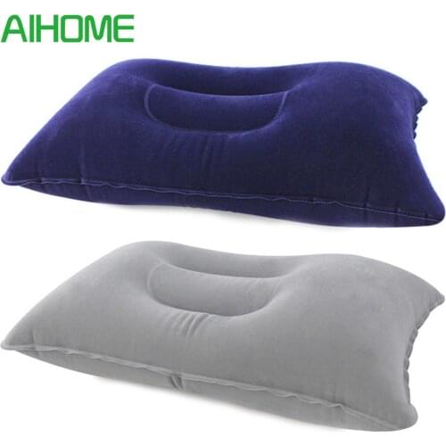 Portable Inflatable Pillow Travel Air Cushion Camp Beach Car Plane Head Rest Bed Sleep for Outdoor Sport