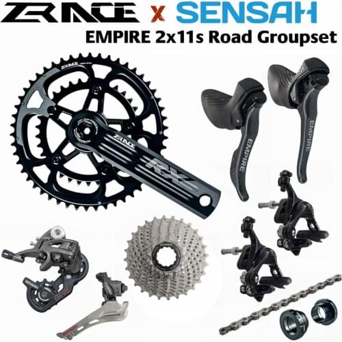 SENSAH EMPIRE 2x11 Speed, 22s Road Bike Shifter Cassettes + 11s Chains Groupset , Bicycle 170mm Crankset for 5800 R7000