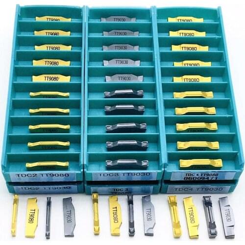 TDC2 TDC3 TDC4 TT9080 TT9030 carbide insert TaeguTec 2MM 3MM 4MM slotting CNC lathe tool turning tool CNC steel processing