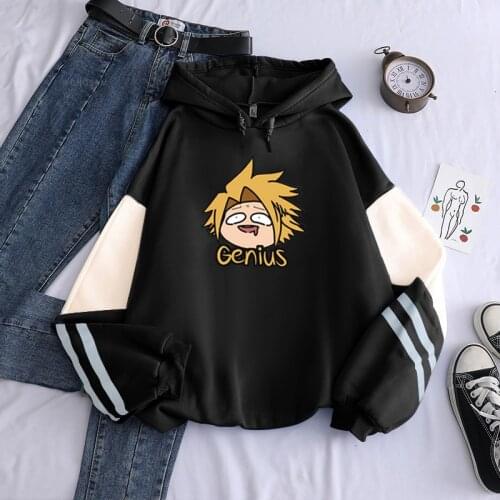 Anime My Hero Academia Denki Kaminari Kawaii Cartoon Women Hoodies Harajuku Boku no Hero Academia Men Long Sleeve Sweatshirts