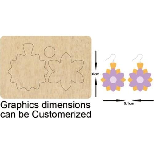 Stacked teardrop earrings Leather die Cutters trio earrings steel rule punch cutting die craft tools raindrop earrings dies