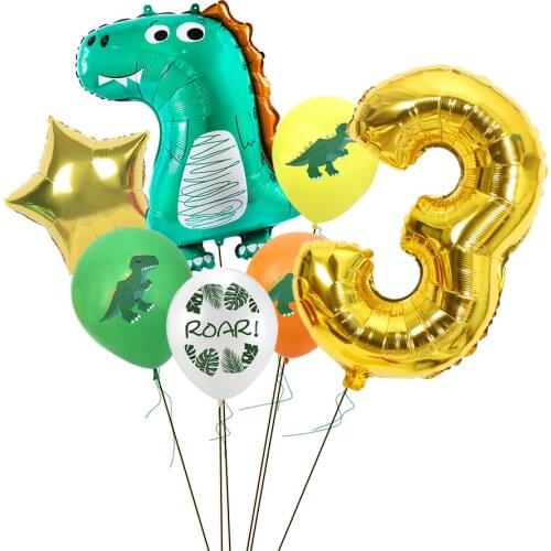 10/12Pcs/Lot 12Inch Jungle Party Jurassic World Latex Ballon Birthday Baby Shower Dinosaur Helium Ballon Decoratie Supplies