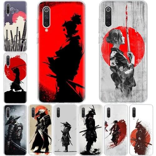 Japan The samurai Ninja red Phone Case For Xiaomi Redmi Mi Note 9S 8T 9 8 7 6 5A 5 S2 K30 K20 9A 8A 7A 6A 8 7 6 Pro Coque Cover