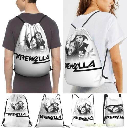 Krewella # 1 Women Purpose Drawstring Backpack Bags Men Outdoor Travel Backpacks For Gym Training Swimming Fitness Bag