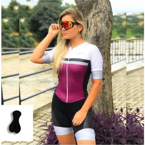 Bicycle Jersey Clothing Pro Triathlon Suit Bike Skinsuit Team Racing Uniform Womens Summer Cycling Jumpsuit Short Sleeve