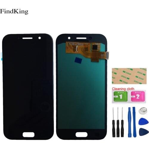 OLED LCD Display For Samsung Galaxy A5 2017 A520 A520F A520K Touch Screen Digitizer LCD Display Assembly Sensor Tools