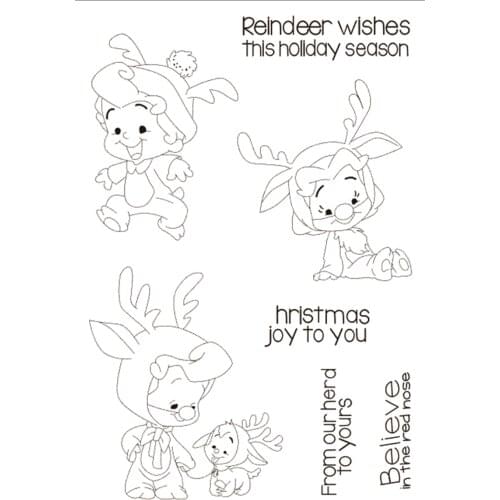 11x16 little boy TBig ice cream ransparent Clear Stamps Silicone Seals for DIY scrapbooking photo album Card Making