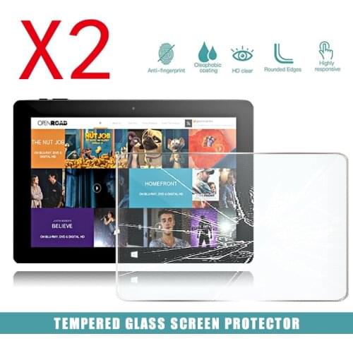 2Pcs Tablet Tempered Glass Screen Protector Cover for Cube i10 Tablet Computer Anti-Scratch Explosion-Proof Screen