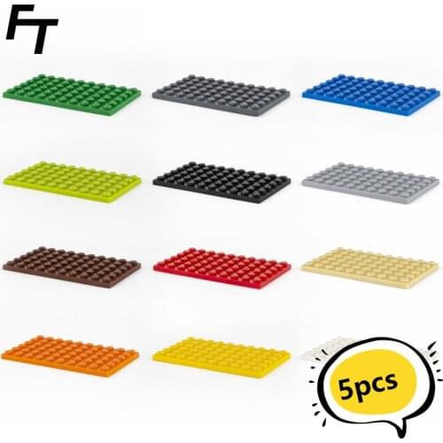 5 Pcs Small Particle 3033 6x10 Building Block Flat DIY Parts Buildmoc Compatible Assembly Particle Creative Gift Toys