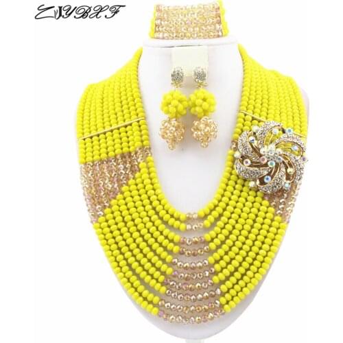 African Party Crystal Beads Jewelry Sets African Bridal Wedding Beads Jewelry Sets Free Shipping HD0758