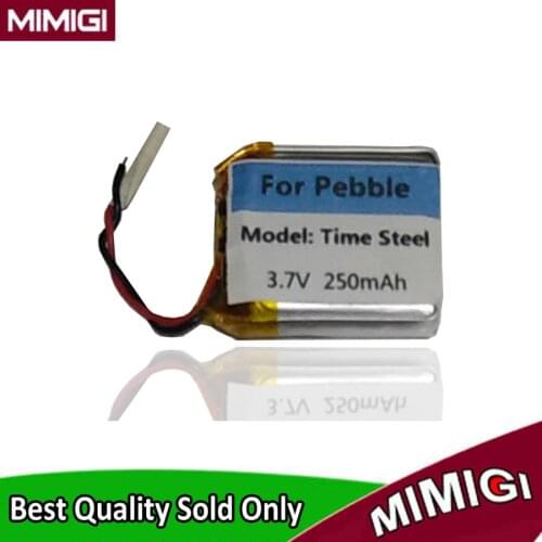 Brand New OEM 250mAh Battery For Pebble Time Steel Smart Watch Batterie Accumulator AKKU ( Compatible with SP551923AE )