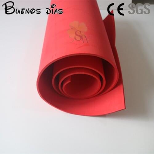 No Hole Red Color 5mm Thickness Eva Foam Sheet,Cosplay Children School Mat Handmade Material Size 50cm*200cm