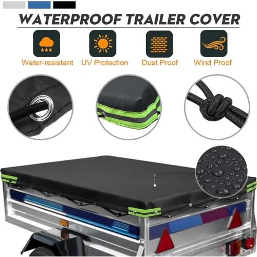 Car Trailer Cover Canopy Auto Roof Tent Cover Outdoor Protection Waterproof Windproof Dust-proof 6' x 4' ft 183 x 122cm