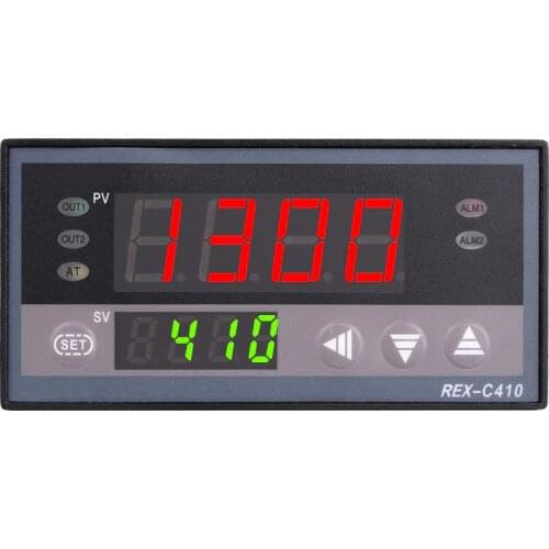 Digital PID Temp Controller REX-C410 48*96mm Horizontal, Input thermocouple K, Relay Output for heat