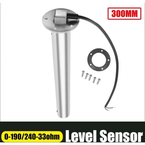 300mm Water Fuel Level Sensor For Car Boat Water Level Gauge 30cm Sending Unit fit for 240-33/0-190 ohm
