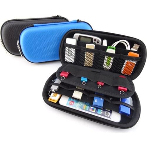 Electronic Gadgets Travel Organizer Storage Bag for USB Data Cable Flash Drive SD Card Phone Digital Products Accessories Pouch