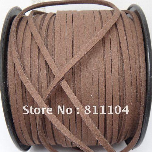 3mm Coffee South Korea Sofe Filament Leather Rope Cord DIY Accessories For Making Necklae Braided Bracelet Strap Cord Wholesale