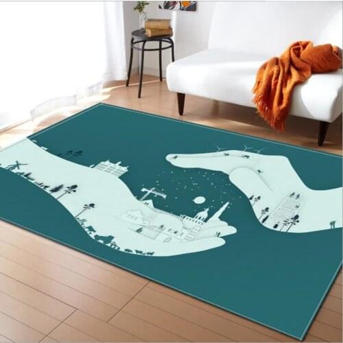 Cute Cartoon Printed Carpet Creativity Print Doormat Kitchen Bathroom Anti-Slip tapetes carpets for living room large Area Rugs