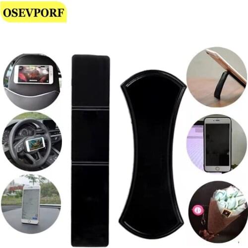 Nano Phone Holder Sticker Wall Desk Sticker Holder For iPhone Xiaomi Tablet Stands Rubber Pad Car Bracket Support Foldable Mount