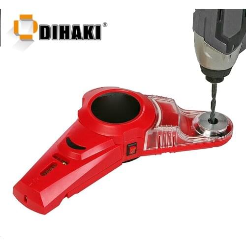Drill Guide Collector 2 In 1 Laser Leve Horizontal Line Laser Locator With Measuring Range Vertical Measure Tape Measuring Tools