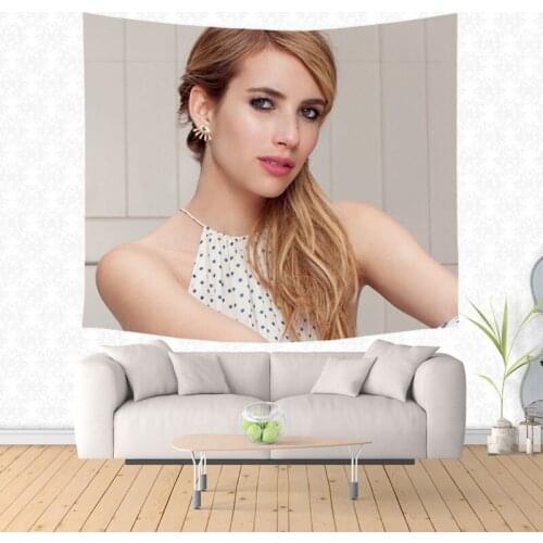 Emma Roberts Printing Hanging Wall Tapestries Decorative Tapestry Customized Beach Towel Blanket Picnic Mat