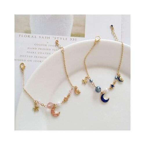 New fashion Summer girl heart strawberry crystal sisters bracelet For Women girl Accessories jewelry wholesale