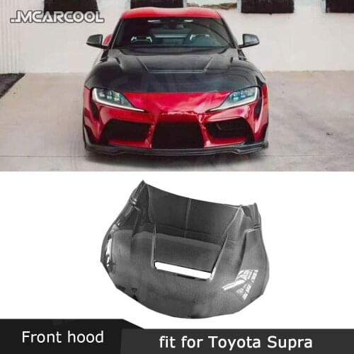 Carbon fiber Front Bumper Engine Hood Vents Auto Accessorise For Toyota Supra A Style 2019 2020 Car Styling