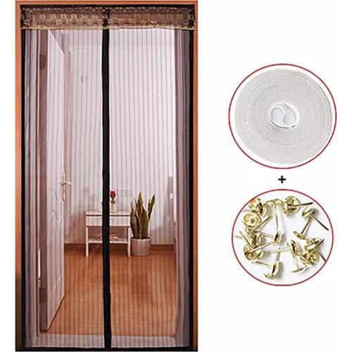 Summer Anti Mosquito Insect Fly Bug Curtains Magnetic Mesh Net Automatic Closing Door Screen Kitchen Curtain Drop Shipping